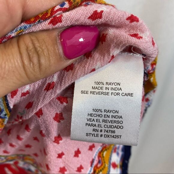 Patrons‎ of Peace Patchwork Boho Tank Top Size XS - Picture 11 of 11